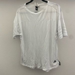Adidas white workout shirt medium